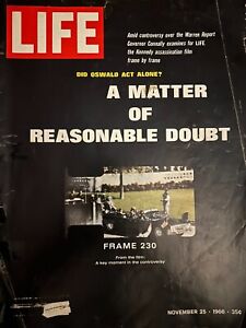 LIFE Magazine (11/25/1966): JFK Assassination, Zepruder Film, Oriskany Fire