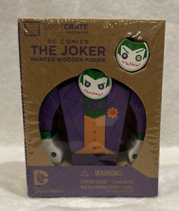 “The Joker” Painted Wooden Figure DC Comics Lootcrate Exclusive BRAND NEW SEALED