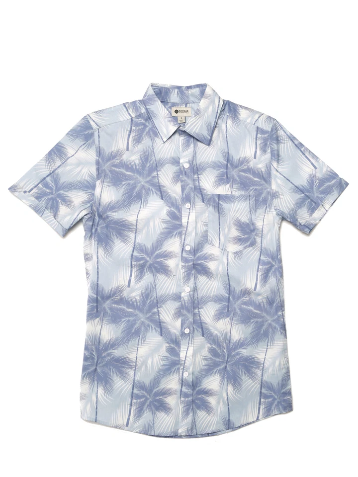 Camisa Haggar Manga Corta Estampado Palma Algodón Abotonada 437956v Foto 1 de 1