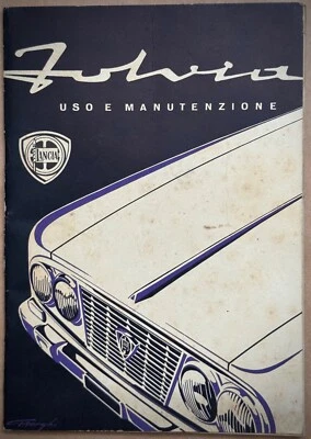 LANCIA FULVIA- Libretto originale Uso e Manutenzione-1° Edizione-1963- - Immagine 1 di 2