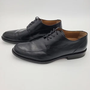 Zapato usado Johnston & Murphy 11,5 M 15-4533 para hombre Burks cuero negro con cordones - Imagen 1 de 13