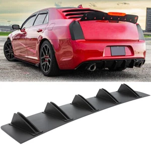 Spoiler difusor de parachoques trasero negro 5 aletas de tiburón kit de ajuste para Chrysler 300 300M - Imagen 1 de 14