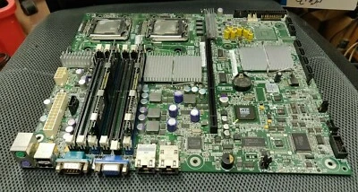 Intel S5000VCL LGA771 System Board with 2x Xeon 5130 SL9RX CPU & 2x 1GB memory - Image 1 of 2