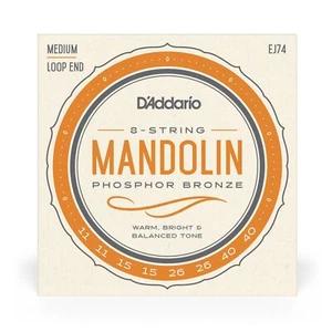 D'Addario EJ74 Mandolin Strings, Phosphor Bronze, Medium 11-40 EJ74 - Picture 1 of 4