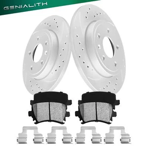 288mm Rear Brake Rotors Ceramic Pads Kit for Audi A4 2006-2009 Quattro 2005-2009 - Picture 1 of 10