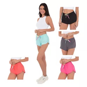 SUZZI Women's 4-Way Stretch Fast Dry Running Shorts - Picture 1 of 11