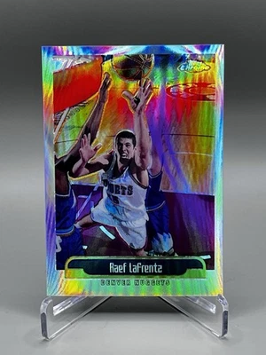 Baloncesto refractor novato cromado Topps 1998-99 Raef LaFrentz #113 (RC) ¡DULCE! Foto 1 de 2