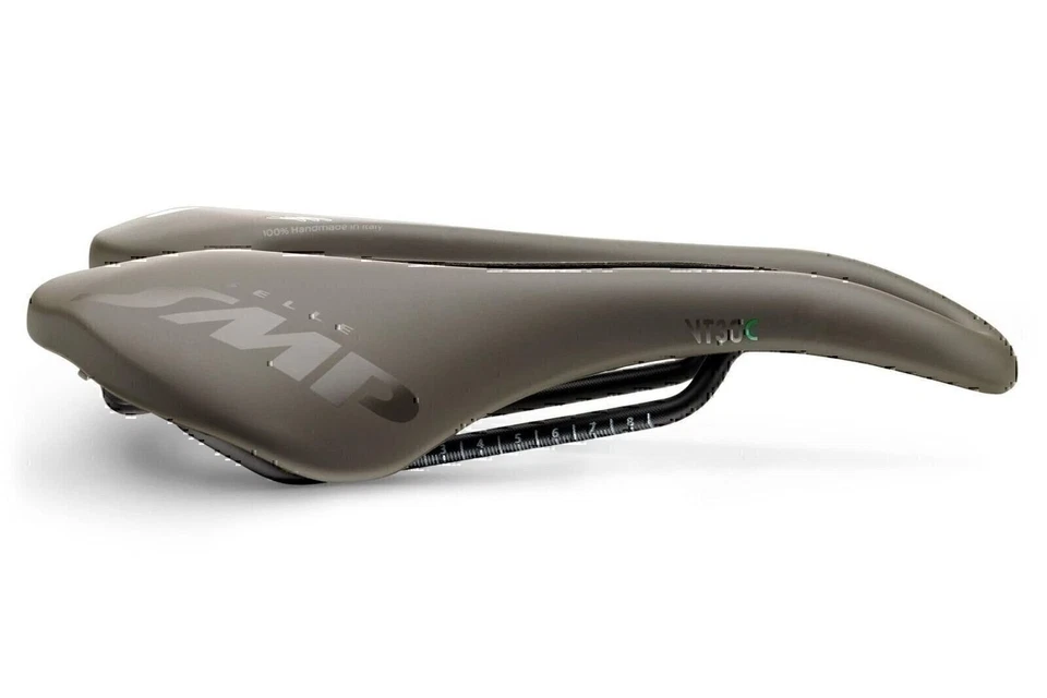 Sillín de bicicleta de carbono Selle SMP Vt30 C gris-marrón grava, 155 mm | Asiento de bicicleta Foto 1 de 4