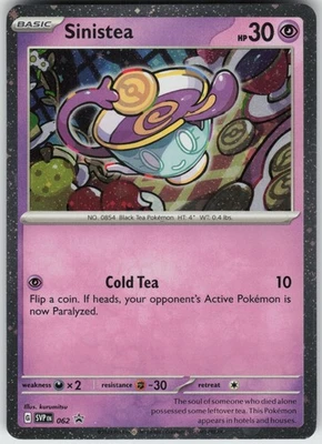 Holo Foil Sinistea 062 Promo SV: Scarlet & Violet Promo Cards - Image 1 of 2