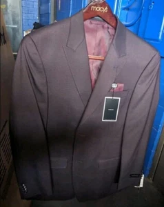 Sean John Mens Classic-Fit Stretch Two Button Blazer Jacket 40Regular Wine $275 - Picture 1 of 9
