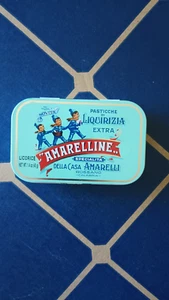 Italian Pasticche Liquirizia Amarelline Licorice Empty Green Tin 2009 Rossano - Picture 1 of 4