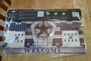 Rustic American Birdhouse Primitive Magnetic Mailbox Cover Patriotic Standard - Picture 1 of 2