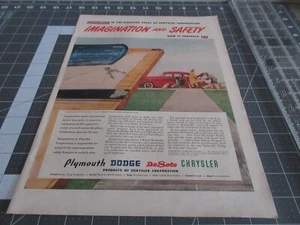 1946 Chrysler: Imagination and Safety Blue Prints Vintage Print Ad - Picture 1 of 3
