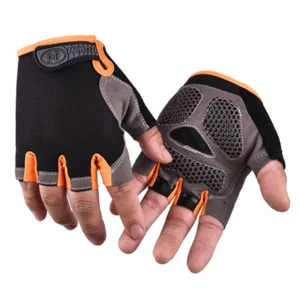 Cycling Half Finger Gloves Non-Slip Breathable Fingerless MTB Road Biking Gloves - Picture 1 of 25