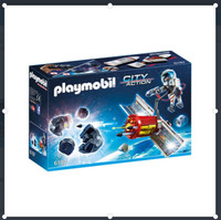 playmobil satellite meteoroid laser