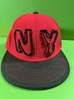 KBETHOS New York NY Baseball Hat Cap FITTED Size Small Black Red