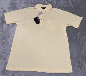 Camisa Vintage KnightsBridge Para Hombre Grande Amarilla Polo Bolsillo Tony Soprano Años 90 - Imagen 1 de 11