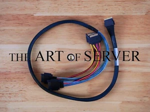 Cable NVMe para Dell 235NK CDC7W SFF-8654 8i a SFF-8639 U.2 80 cm [CBL-A0086L-01] - Imagen 1 de 5