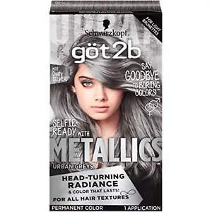 Metallics Permanent Hair Color, M72 Dusty Silver - Picture 1 of 6
