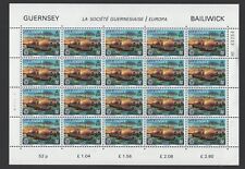 Guernsey #241-42 (1982 Europa set) in VFMNH sheets of 20 CV $16.00