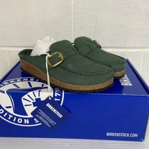 Nuovo zoccolo Birkenstock Buckley in pelle nabuk EU36 timo vestibilità stretta 1025348 - Foto 1 di 9