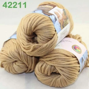 Sale 3SkeinsX50gr Soft Worsted Cotton Chunky Super Bulky Hand Knitting Yarn 11 - Picture 1 of 11