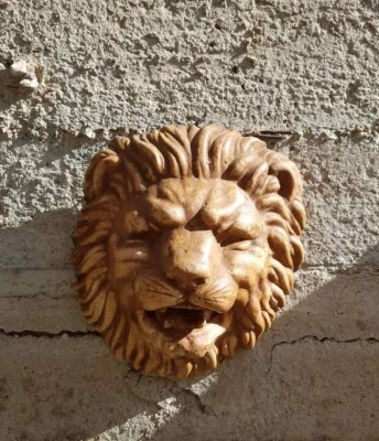 MASCHERONE DELLA BOCCA DI LEONE PER GIOCHI D'ACQUA FONTANE DA ESTERNO IN CEMENTO - Immagine 1 di 4