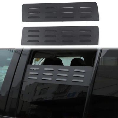Fit For Land Rover LR3 LR4 2004-2016 Aluminum Black Rear Window Vent Trim - Image 1 of 4