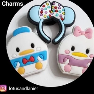 Shoe Charms "Disney Donald & Daisy Duck" Set of 3 - Picture 1 of 2
