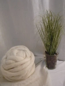 1 Kg BFL - Bluefaced Leicester -Kammzug, Spinnfasern, Spinnwolle.... Färben - Bild 1 von 3