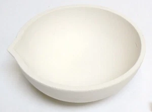 1750 Gram Melting Crucible Dish Cup Gold Silver 5-1/2” D Ceramic Bowl XLRG Italy - Picture 1 of 8