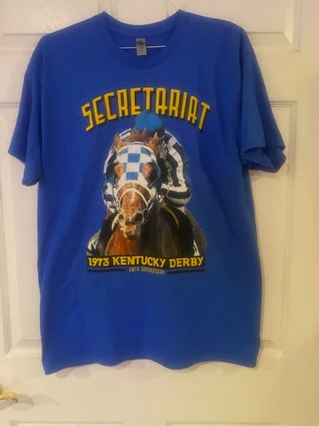 Size XL - SECRETARIAT - 50th Anniversary Shirt in NEW, UNWORN, MINT Condition Cover