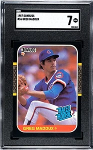 1987 Donruss Greg Maddox #36 SGC 7 - Picture 1 of 2