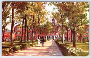 Postal móvil de Alabama al Spring Hill College C858 - Imagen 1 de 2