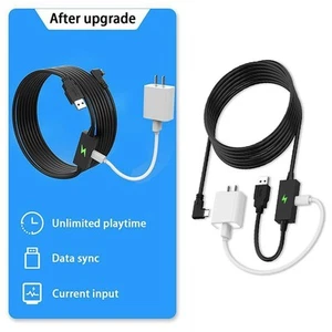 Aesthetic Black Color USB3 2 to Type C High Speed Connection Cord for Quest - Zdjęcie 1 z 11
