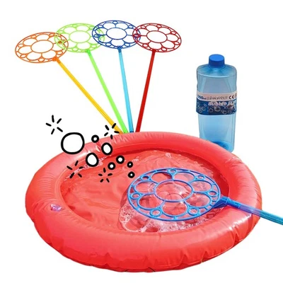 Riesen-Seifenblasen Set mit 4 Blasringen, ideal für Kindergeburtstag - Bild 1 von 4