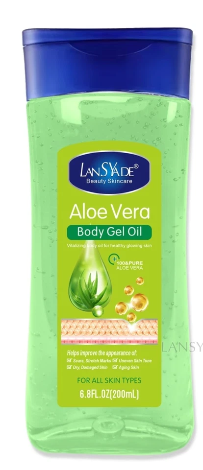 Aceite de gel corporal de aloe vera LANSkyd 200 ml - Cuidado hidratante de la piel  Foto 1 de 1