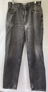 Vintage Levi's Loose Fit 545 Jeans Mens 34 X 32 Black Faded Denim Brown Tab 90s - Picture 1 of 11