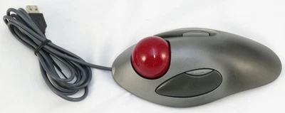 Logitech Corded USB Trackman Marble Mouse 804377-0000 T-BC21 - Image 1 of 4