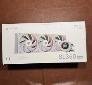 White  CPU liquid cooler with display for computer SL360 - Picture 1 of 11