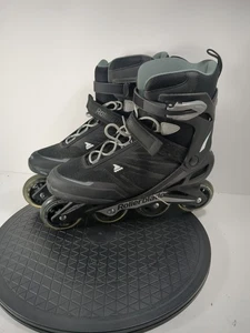 Rollerblade Zetrablade Men's Inline Skate - Black and Silver Size 10 - Picture 1 of 5