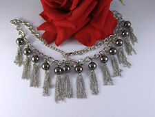 Gorgeous Modern Beaded Tassel   Necklace  CAT RESCUE