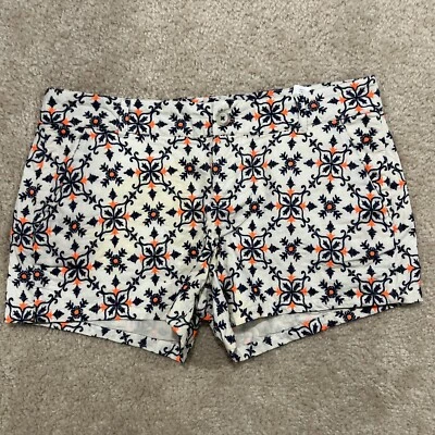 Lucky Brand 'Live in Love' Cream Navy Floral Women's Shorts Size 27 - Image 1 of 4