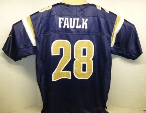 St. Louis Rams Marshall Faulk #28 Reebok Jersey ON FIELD SZ LG  VGC Cover
