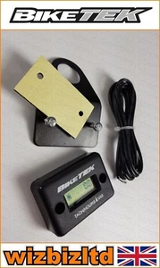 BikeTek Motocross Engine Running Hour Meter with Rev Counter (Tacho) MTR004 - Picture 1 of 10