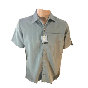 Camisa informal de manga corta Van Heusen para hombre - azul Forever azul - pequeña - Imagen 1 de 10