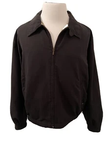 GERRY Men’s Large Golf Jacket Windbreaker Black Water Resistant Full Zip USA EUC - Picture 1 of 9