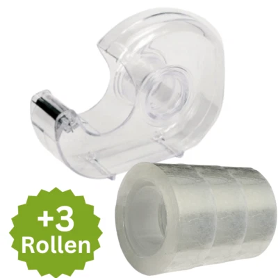 Handabroller Klebefilmabroller Abroller Wonday + 3 Rollen 19mmx33m Klebefilm