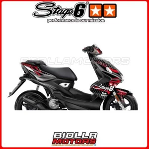 S6-056601.2/RE KIT DECO GRAFICHE STAGE6 ROSSO YAMAHA AEROX 50CC LC (DOPO IL '99) - Foto 1 di 5