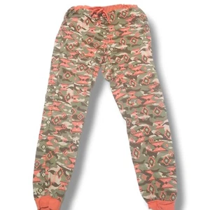 Bobbie Brooks Kids/Girls joggers Southwestern camo coral green Large 10/12 - Picture 1 of 6